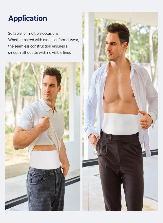 TAILONG Mens Shapewear Tummy Control Underwear Compression Shorts Men Slimming Body Shaper Leg Boxer Briefs White - Image 5